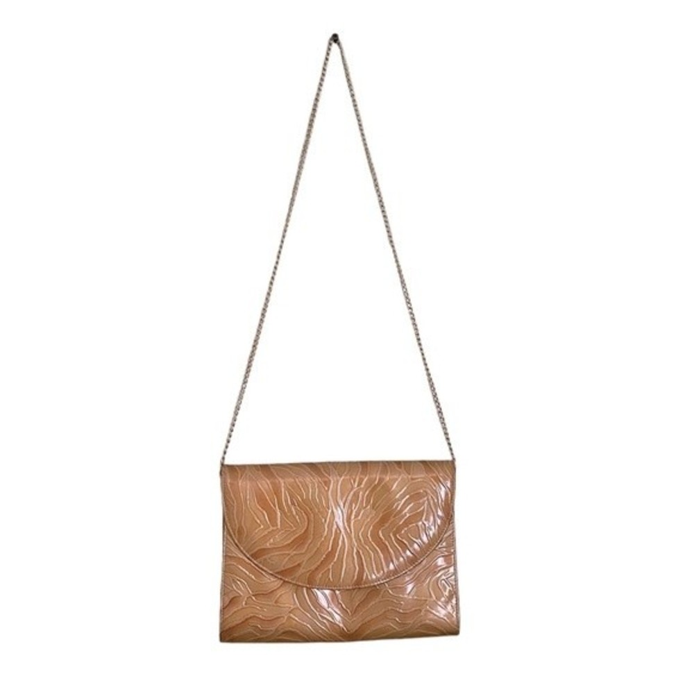BELLINI Golden yellow orange clutch purse